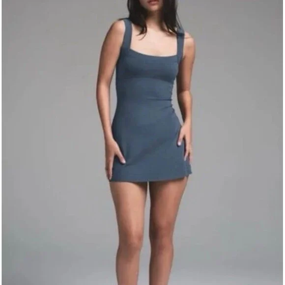 Skims Outdoor Corset Mini Dress NWT Indigo small Skims Outdoor Corset Mini Dress NWT Indigo small